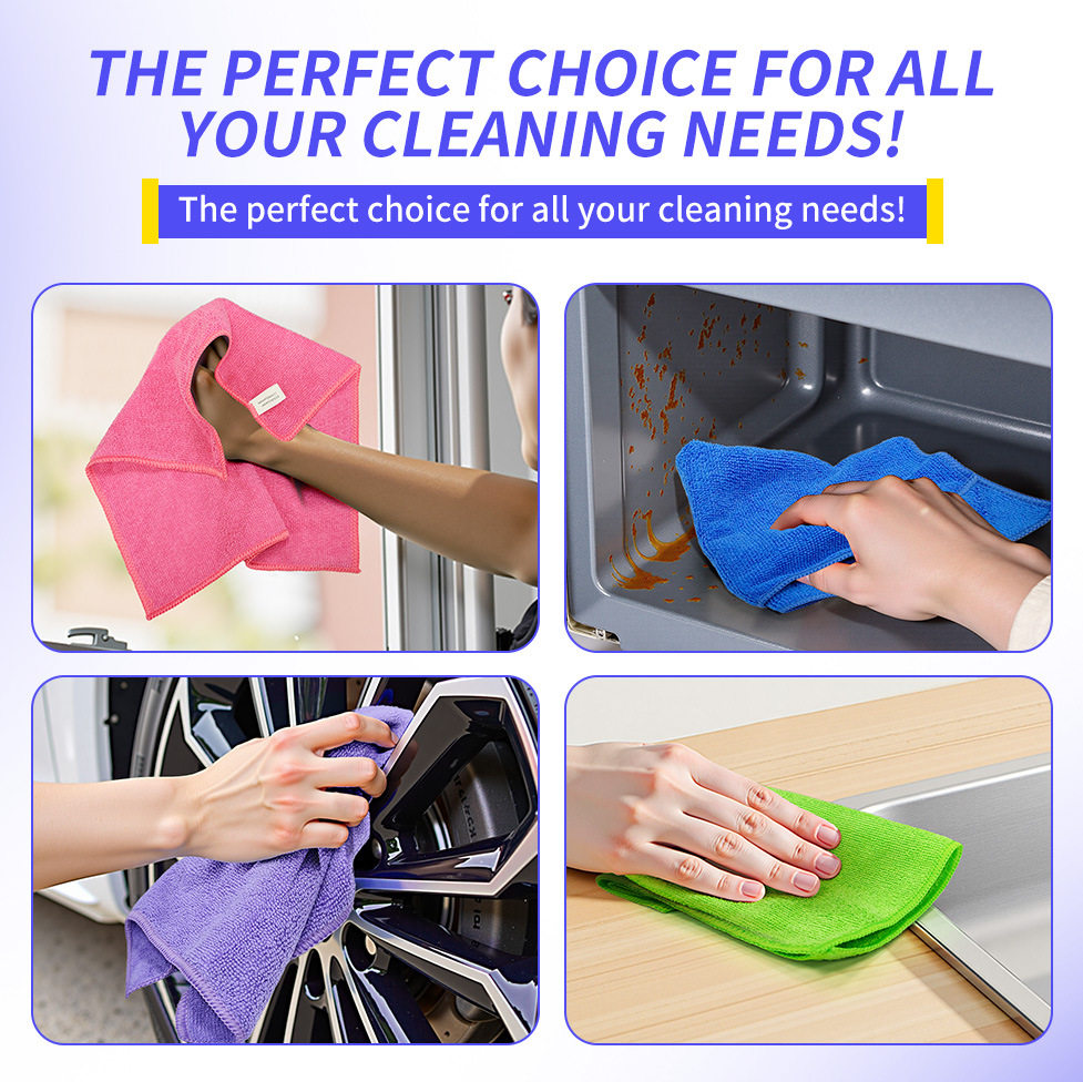 Walmart Supplier Dishcloth Kitchen Rag Custom Scouring Pad Household Supplies Multifunctional Cleaning Towel
