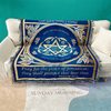 Cross-Border Mediterranean Sofa Towel Cover Israeli Prayer Decorative Blanket Hanging Cloth Knitted Tassel Thread Blanket Sofa Cover Cloth