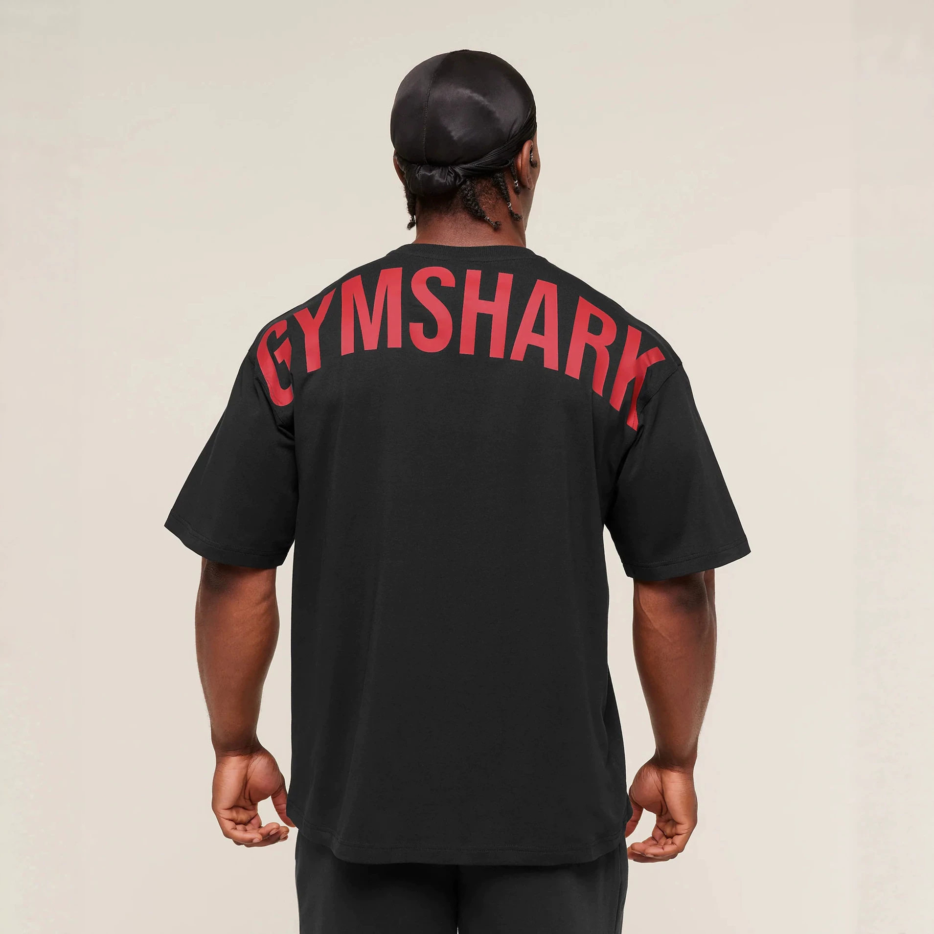 Мужская футболка оверсайз GYMSHARK, летняя спортивная одежда для фитнеса на открытом воздухе, хлопковый свободный повседневный топ с короткими рукавами Изображение 1