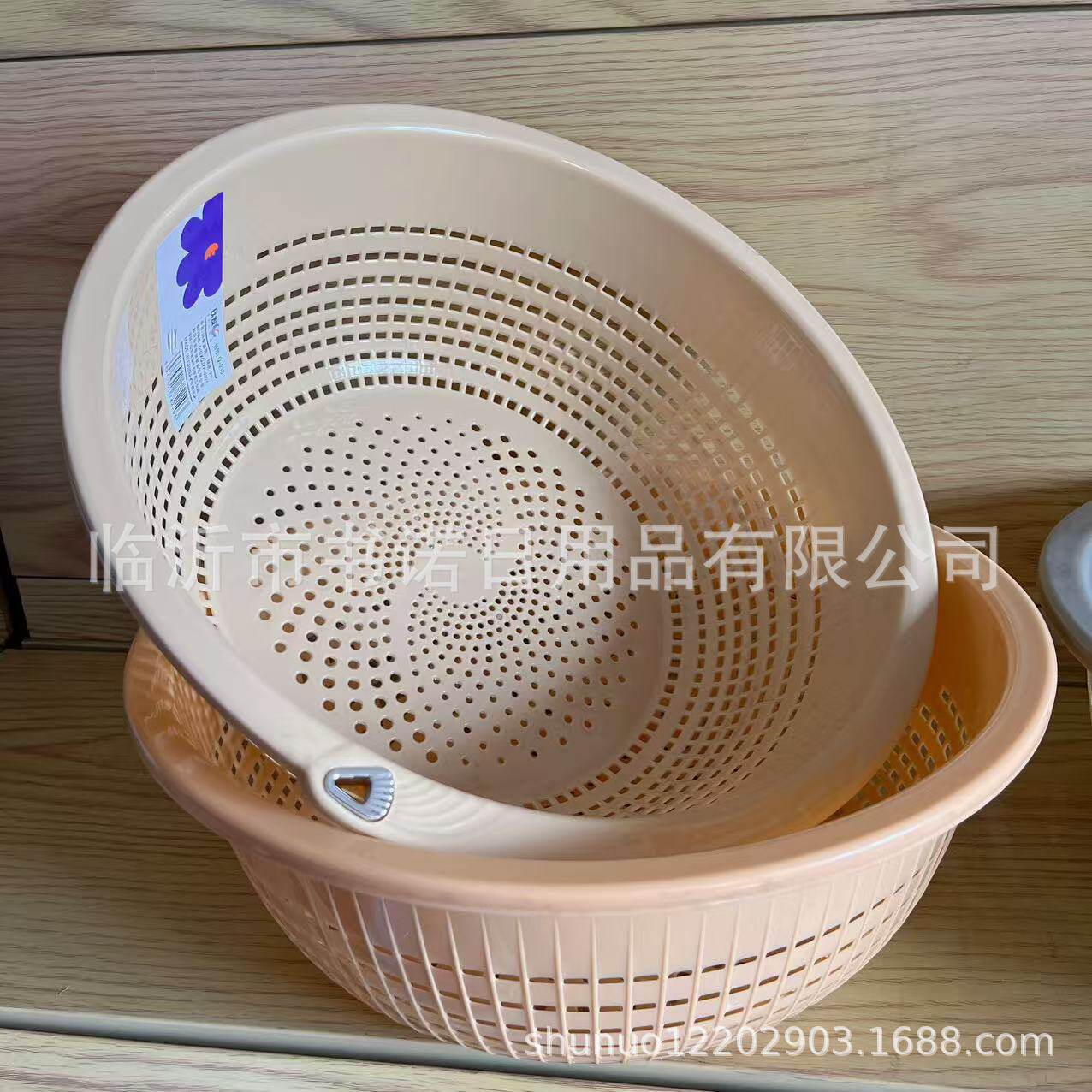 Q-210 Drain Basket Wholesale Household Drain Basket Plastic Vegetable Washing Basket Steamer Basket Round Vegetable Washing Basin