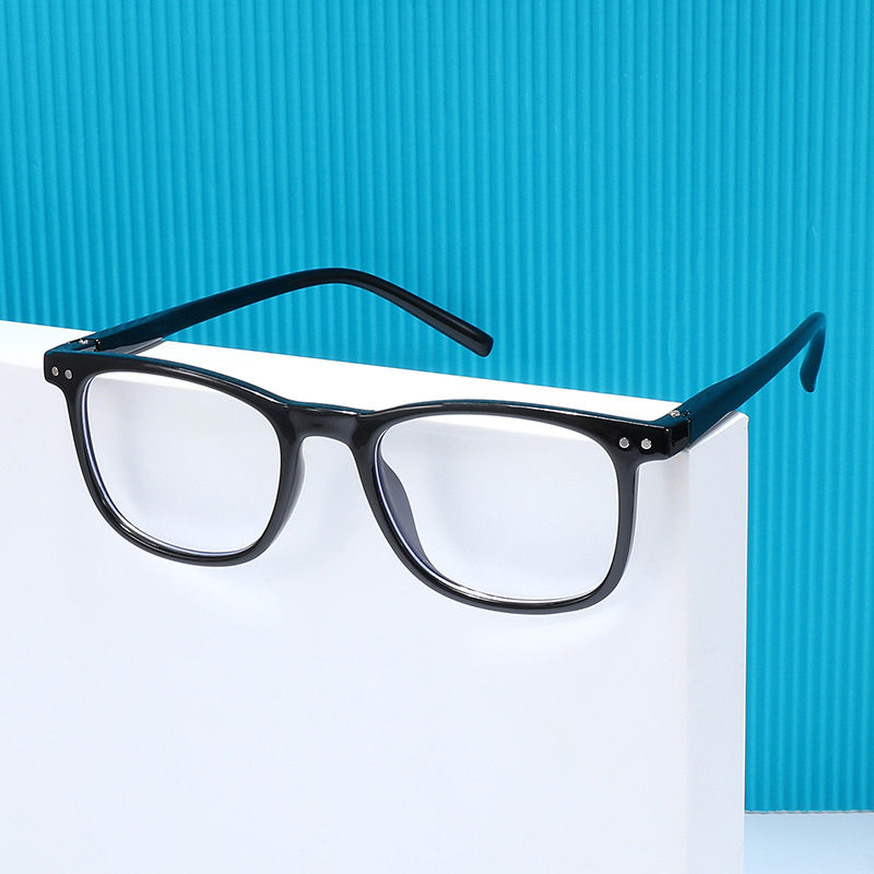 2025 New Adult Anti-Blue Light Glasses Frame Personalized Square Frame Men's and Women's Fashion Flat Mirror Goggles Wk917