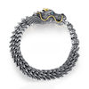 Wu Lin new dragon bracelet men's retro domineering trend men's bracelet keel cold wind advanced sense factory direct silver