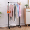 Floor drying rack factory direct retractable lifting mobile clothes drying rod reinforced double rod with pulley hanging rack