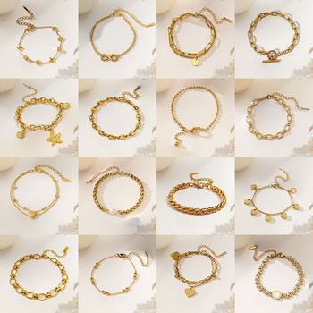 Jewelry Set That Does Not Fade, New Titanium Steel Bracelet for Women, Versatile Ins Style Fashion Hand Jewelry, Women's Jewelry, High-End Sense