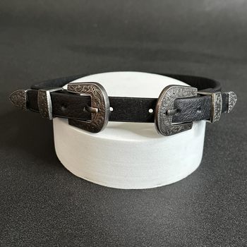 Dark Retro Heavy Industry Metal Leather Collar Female Y2K Sexy Punk Clavicle Chain Necklace Choker Necklace