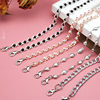 Metal sling rhinestone pearl shoulder strap new Hanfu shoulder strap accessories single row adjustable invisible shoulder strap