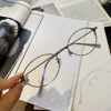 New Glasses Frame Oval Frame Metal Glasses Frame Ultra-Light Frame Elegant Myopia Frame Full Frame Glasses Frame 6412
