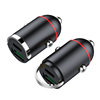 New car charger 100w super fast charge multi-function cigarette lighter mini hidden pull ring car charger