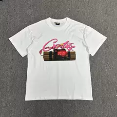 Corteiz Series Bomb Print Short-Sleeve T-Shirt, Street Style High Street European and American Casual Hip-Hop Unisex Half-Sleeve Top