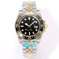 Black circle with gold shell