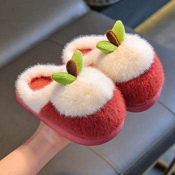 Children's Winter Cotton Slippers for Boys and Girls 2025 New Boys and Girls Warm Anti-Slip Baby Slippers Autumn and Winter Kidsren