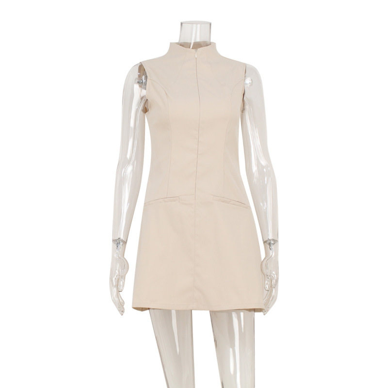 Summer Fashion Sleeveless A Line Dress Elegant Fit and Flare Lightweight Fabric Casual or Party Wear Wholesale