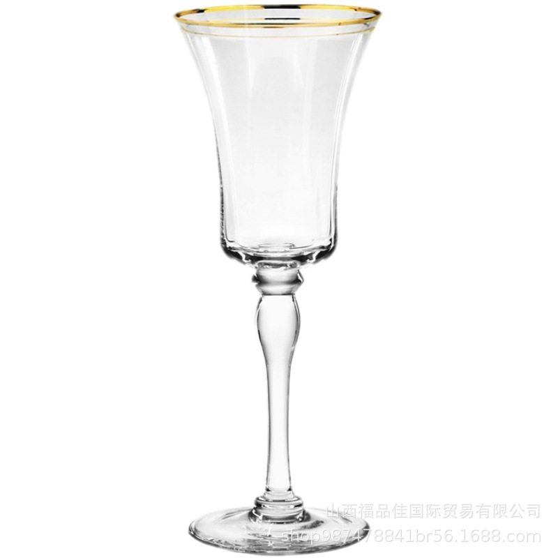 Phnom Penh Transparent Red Wine Glass Nordic ins Simple Goblet Household Red Wine Glass Champagne Glass Wine Glass Table