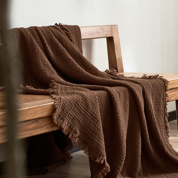 Class A pleated feeling · soft cotton four-layer yarn sofa towel sofa blanket bedroom bed blanket leisure blanket office