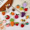 Creative Fruit Bee Trinkets Handmade Wool Cartoon Carrot Handmade Pendants Crocheted Finished DIY Pendants