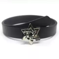 Trendy New Original Design Six-pointed Star Button Retro Belt Jeans Skirt Accessories Personalized Fashion Belt