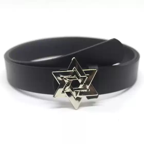 Trendy New Original Design Six-pointed Star Button Retro Belt Jeans Skirt Accessories Personalized Fashion Belt