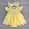 Manufacturer in stock infant summer dress jumpsuit girl princess dress full moon clothes 0-12 months skirt