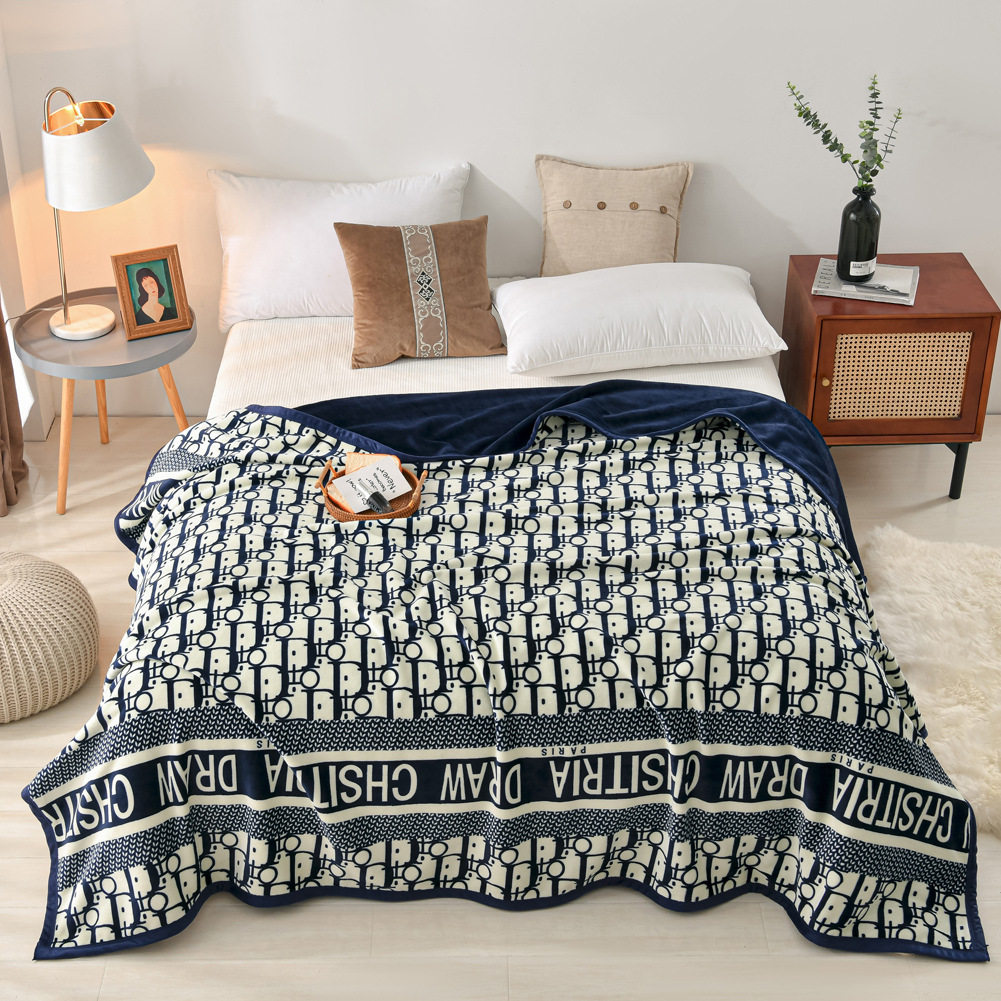 Milk velvet quilt cover single piece double-sided mink velvet winter thickened fleece-lined flannel blanket double plush quilt cover single person