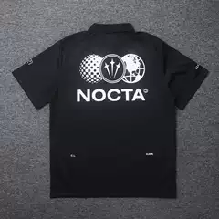 Nocta Co-Branded Golf Polo Shirt Ice Silk Texture Sports Printed Men's and Women's Same Style Letter Short-Sleeved Tops
