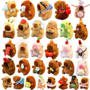 Cross Border Doll Kapibala Doll Pendant Keychain Capybara Plush Toy Trinkets Wholesale Gift Doll
