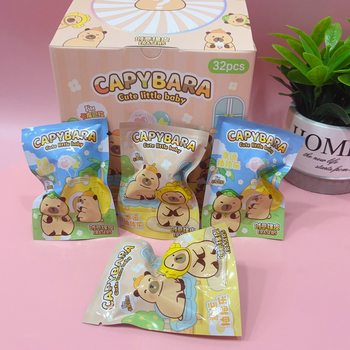 Cute Cartoon Creative Eraser Kidsren's Fun Blind Box Eraser Student Pumping Blind Bag Stationery Pencil Eraser Batch