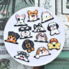 Cute Cartoon Pet Dog Series Pvc Soft Rubber Hole Shoes Flower Shoe Buckle Interesting DIY Sandals Slippers Decorative Buckle