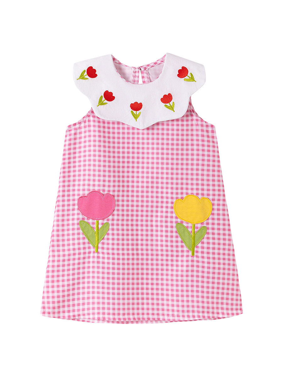 Girls' Slip Dress, Cute Sleeveless Kids' Dress, Stylish Summer Kids' Dress