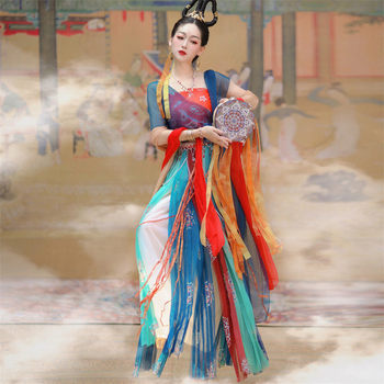 Encountering Hu Xuan in the Western Regions: Dunhuang Flying Hanfu Women's Exotic Performance Costume Chinese Style Ancient Dance Outfit