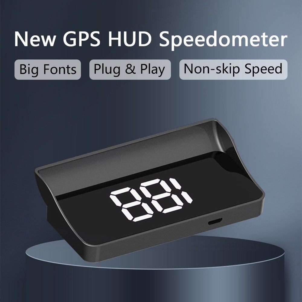 2025 New Hud Head-Up Display Gps Speedometer Speed Display Instrument Kmh/Mph Cross-Border Hot Model W1