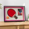 Mounting Table Tennis Racket Plus Photo Display Frame Hollow Storage Collection Photo Frame Picture Frame Display Stand Can Be Hung on the Wall and Table