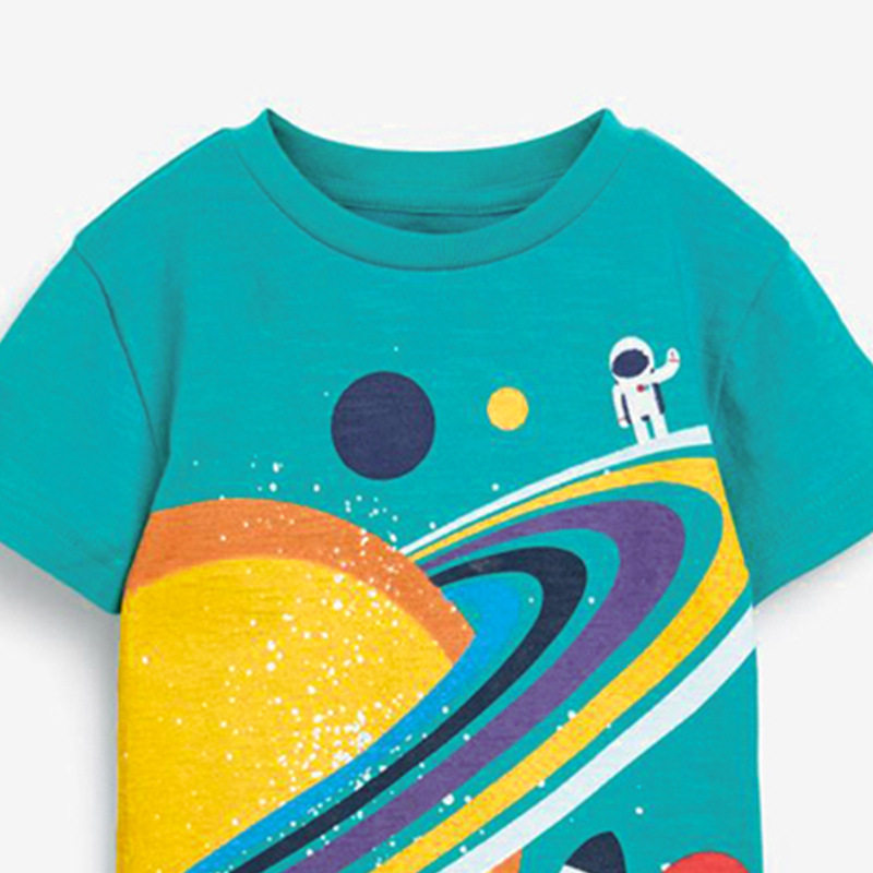 Boys' T-Shirt Wholesale, New Summer Cotton Crew Neck Short-Sleeve Kids' Tee