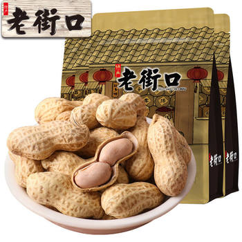 Old Street mouth peanut fried goods milk flavor/garlic flavor boiled with Shell wine and vegetables bagged leisure food multi-Specification