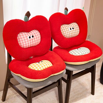 Dopamine Playful Apple Cushion Butt Cushion Office Chair Cushion Car Back Cushion Sofa Pillow Bay Window