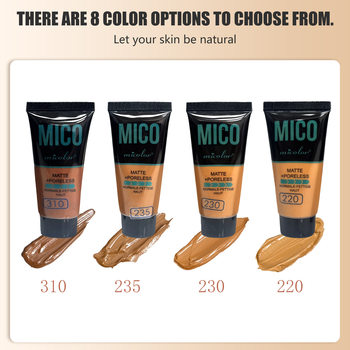 Cross-Border [Micolor] Domestic Brand Wheat Color Brightening Waterproof Foundation Matte Concealer