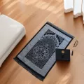 Black bell-shaped silk bag blanket