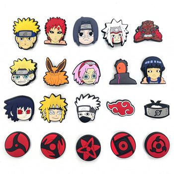 Naruto Shoe Flower New Anime Removable Croc Shoes Shoe Flower Shoe Buckle Accessories Garden Shoe Decoration