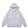 Crocodile Hoodie [Grey]--Red Mouth