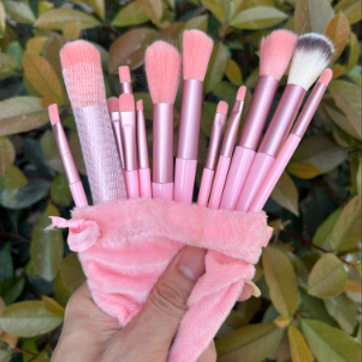 13 makeup brushes loose powder brush eye shadow beauty makeup quick-drying set super soft blush portable new style fire