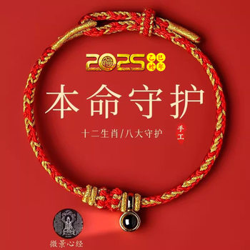 2026 Eight Patron Saints Bracelet Handmade Red String for Zodiac Year of Birth