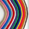 Three-Strand Colorful 20mm Cotton Rope DIY Tapestry Weaving Rope Thick Rope Binding Rope Loop Creative Drawstring Knot Decoration