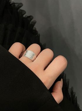 戒指韩国食指重工小众设计