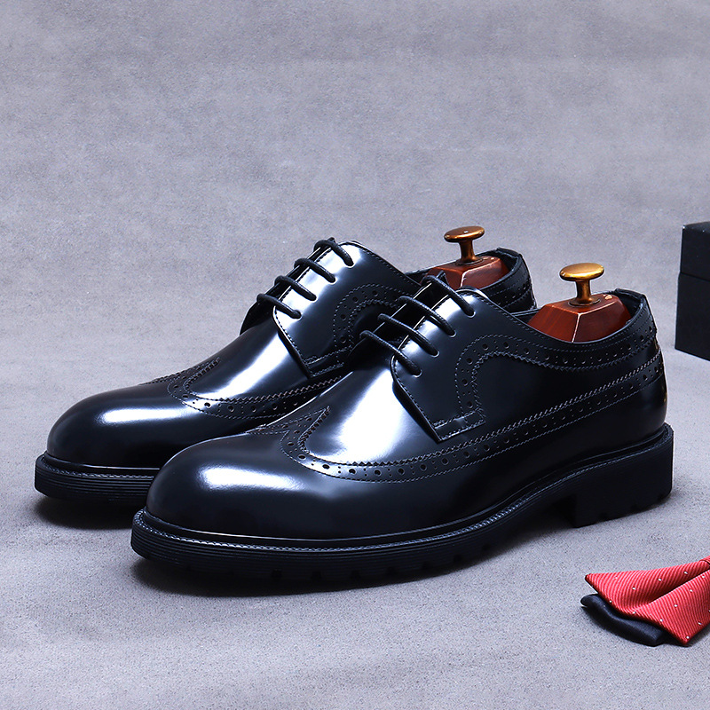 Giày Da Nam Chất Liệu Da Bò