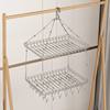Stainless Steel Clothes Drying Basket, Single or Double Layer Household Net for Drying Sweaters and Socks, Magic Hanging Rack