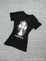 Large cross v-neck at the back [black]