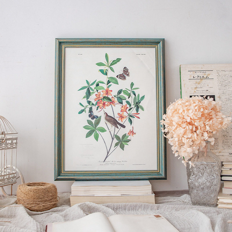 Texture painting frame photo frame wall retro European 8 inch 6 10 12 inch creative American frame oil painting frame