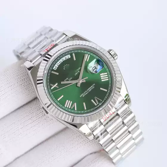 Laojia Sunday Dual Calendar Log Series Fully Automatic Mechanical Watch Men's Sapphire Crystal Mirror Stainless Steel Belt