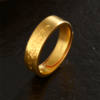 Ancient Style Golden Color Xiangyun Light Luxury High-end Ring Finger Ring Fashionable Couple's Ring Simple Ring