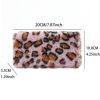 2024 Cross-Border Leopard Print Plush Wallet Personalized Casual Furry Bag Portable Storage Clutch Card Holder