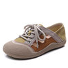 Genuine leather flat casual shoes, hollow hole shoes, summer new forest style artistic sandals, versatile cowhide low-top sneakers